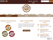 Tablet Screenshot of fieldcoffee.net